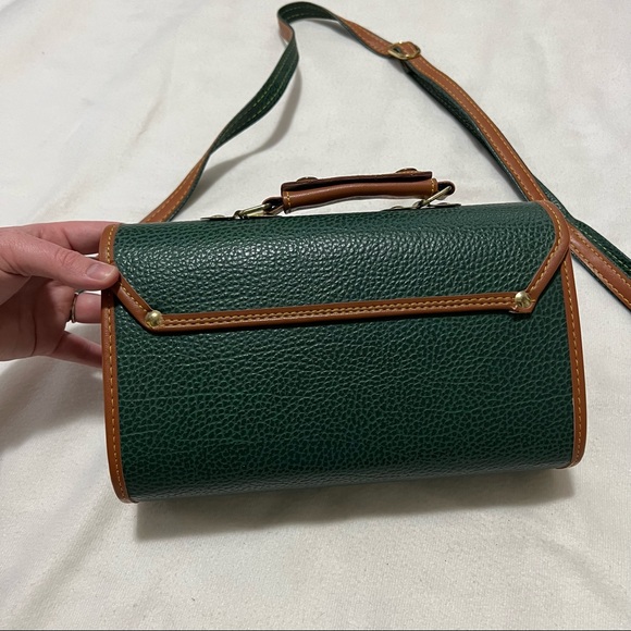 Dooney & Bourke vintage crossbody purse ivy green leather clutch - Picture 6 of 9